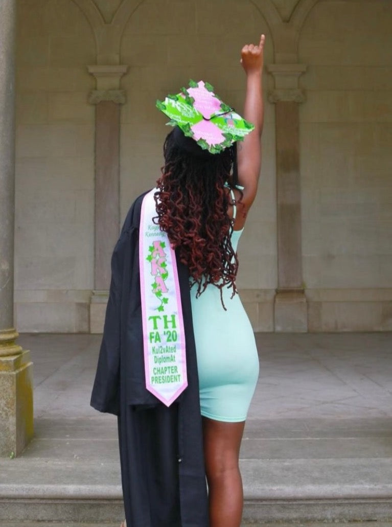 Alpha Kappa Alpha Graduation Stole