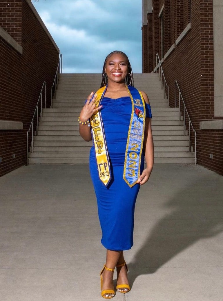 Dual Tone Sigma Gamma Rho Graduation Stole