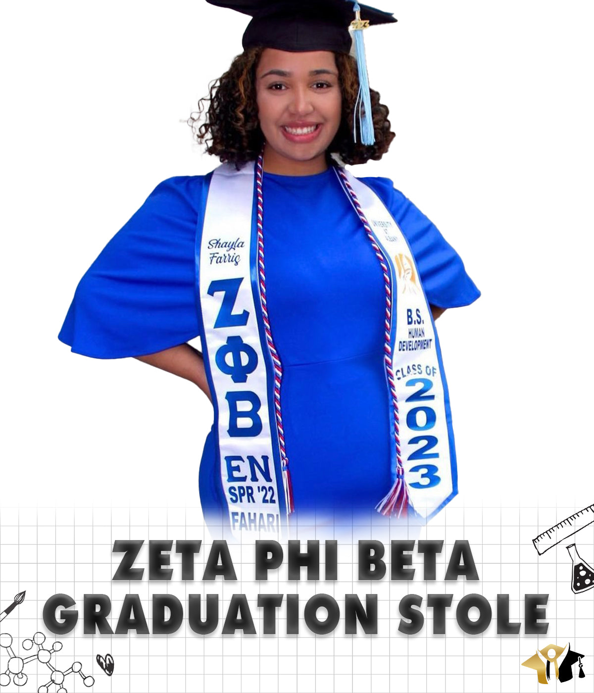 Zeta Phi Beta Graduation Stole