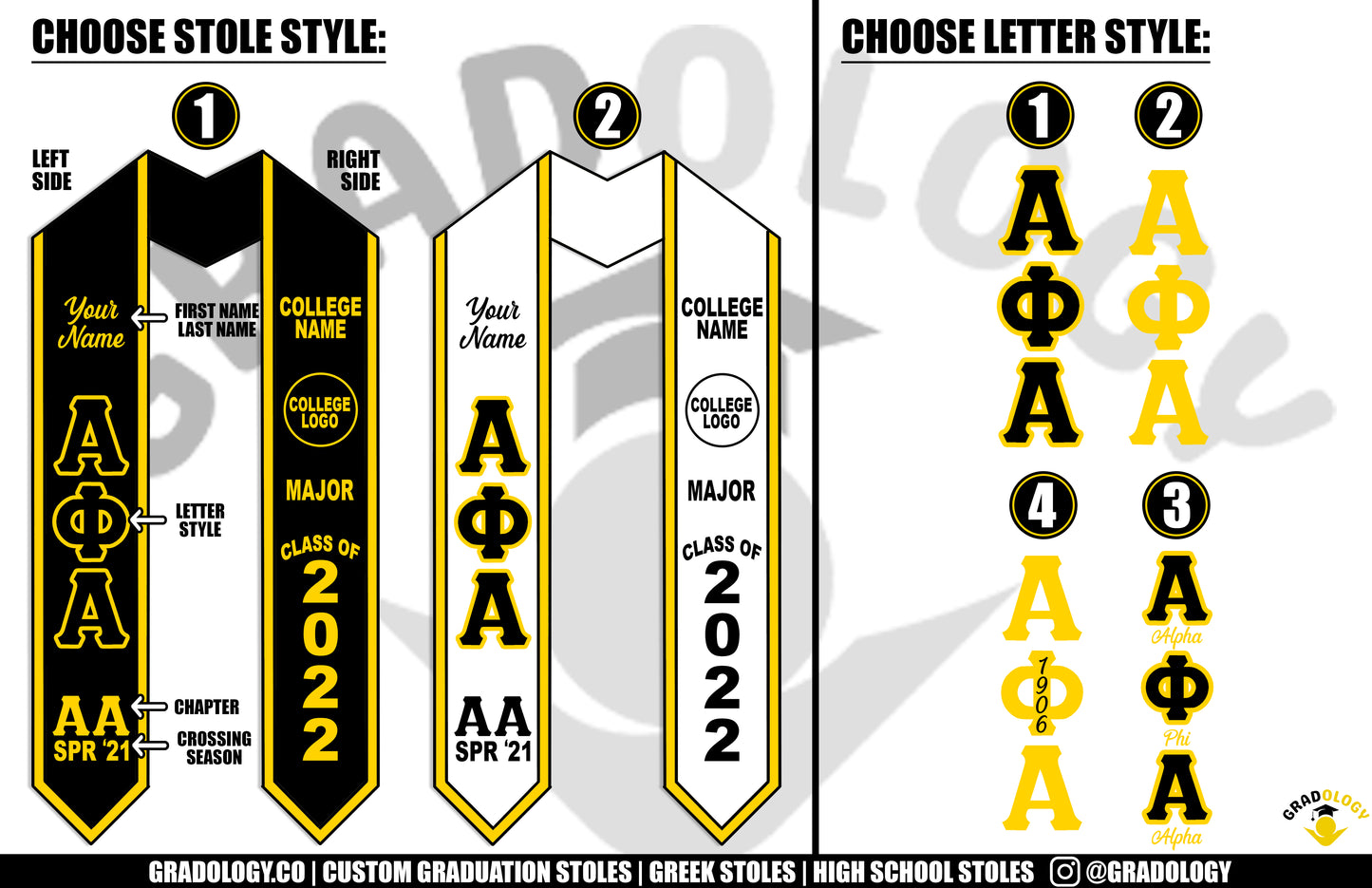 Alpha Phi Alpha Graduation Stole