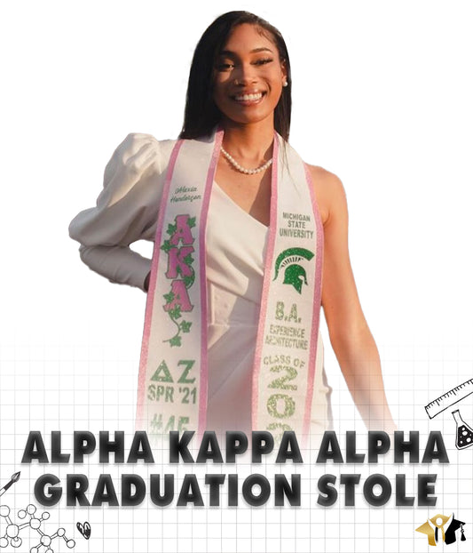 Alpha Kappa Alpha Graduation Stole