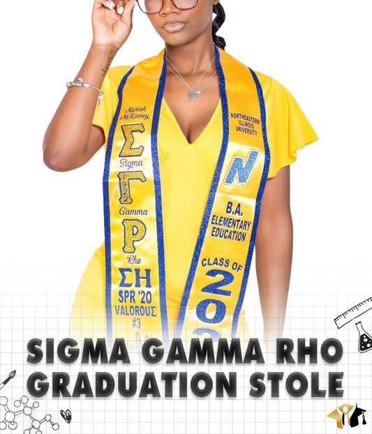 Sigma Gamma Rho Graduation Stole
