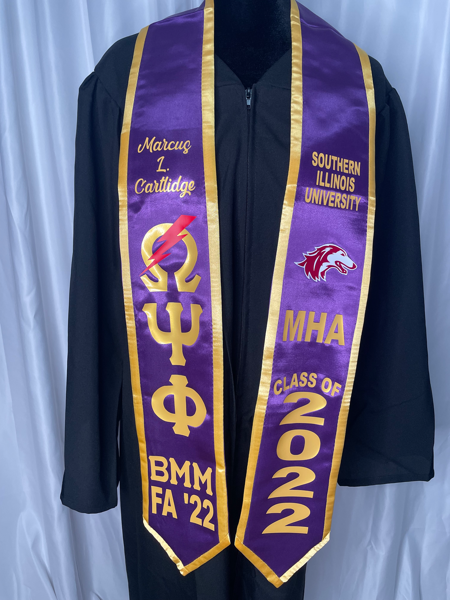 Omega Psi Phi Graduation Stole