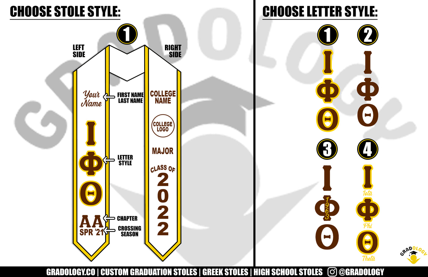 Iota Phi Theta Graduation Stole